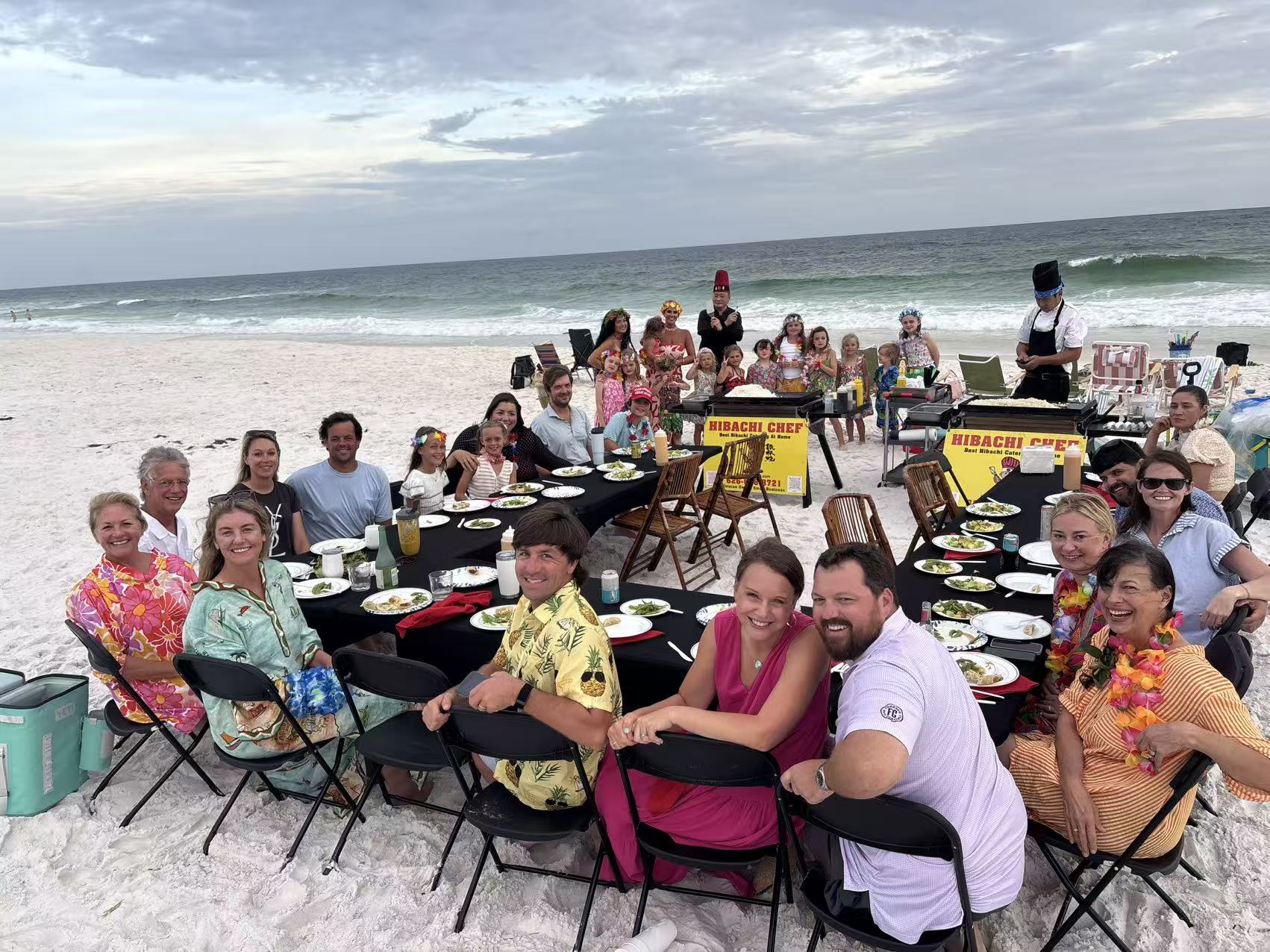 Best At Home Hibachi 30A chef cooking at private event